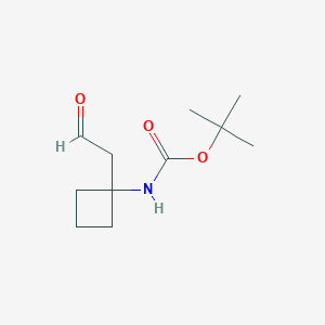 Tert-butyl N-[1-(2-oxoethyl)cyclobutyl]carbamate
