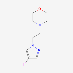 molecular formula C9H14IN3O B2982898 4-(2-(4-Iodo-1H-pyrazol-1-yl)ethyl)morpholine CAS No. 879488-16-1