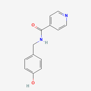 N-[(4-Hydroxyphenyl)methyl]pyridine-4-carboxamide