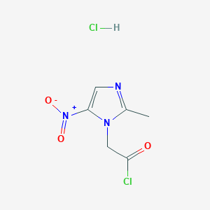 molecular formula C6H7Cl2N3O3 B2982924 2-(2-methyl-5-nitro-1H-imidazol-1-yl)acetyl chloride hydrochloride CAS No. 2138379-80-1