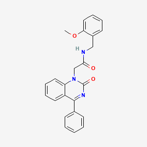 molecular formula C24H21N3O3 B2982930 N-(2-methoxybenzyl)-2-(2-oxo-4-phenylquinazolin-1(2H)-yl)acetamide CAS No. 932320-96-2
