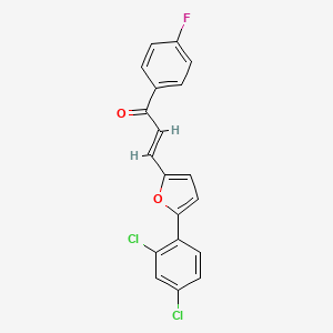(2E)-3-[5-(2,4-dichlorophenyl)furan-2-yl]-1-(4-fluorophenyl)prop-2-en-1-one