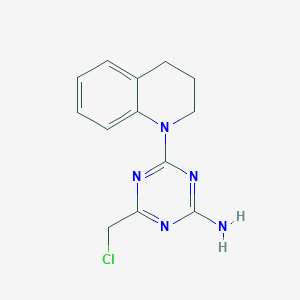 4-(chloromethyl)-6-(3,4-dihydroquinolin-1(2H)-yl)-1,3,5-triazin-2-amine