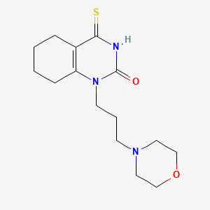 molecular formula C15H23N3O2S B2982948 1-(3-morpholinopropyl)-4-thioxo-3,4,5,6,7,8-hexahydroquinazolin-2(1H)-one CAS No. 920250-56-2