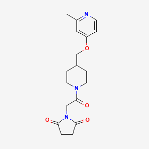 1-[2-[4-[(2-Methylpyridin-4-yl)oxymethyl]piperidin-1-yl]-2-oxoethyl]pyrrolidine-2,5-dione