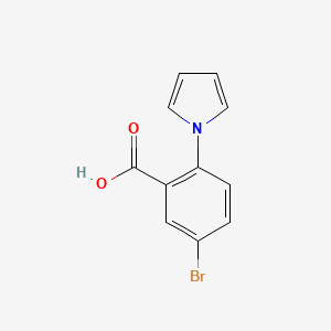 molecular formula C11H8BrNO2 B2983000 5-bromo-2-(1H-pyrrol-1-yl)benzoic acid CAS No. 133662-27-8