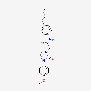 N-(4-butylphenyl)-2-(3-(4-methoxyphenyl)-2-oxo-2,3-dihydro-1H-imidazol-1-yl)acetamide