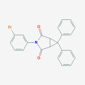 molecular formula C23H16BrNO2 B298303 3-(3-Bromophenyl)-6,6-diphenyl-3-azabicyclo[3.1.0]hexane-2,4-dione 