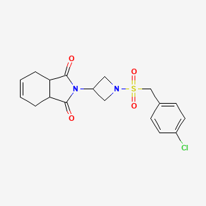 molecular formula C18H19ClN2O4S B2983031 2-(1-((4-氯苄基)磺酰基)氮杂环丁-3-基)-3a,4,7,7a-四氢-1H-异吲哚-1,3(2H)-二酮 CAS No. 1903325-27-8