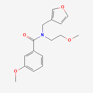 molecular formula C16H19NO4 B2983043 N-(furan-3-ylmethyl)-3-methoxy-N-(2-methoxyethyl)benzamide CAS No. 1421496-71-0