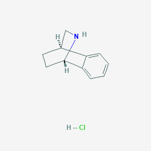 molecular formula C11H14ClN B2983063 (1R,8S)-9-azatricyclo[6.2.2.0^{2,7}]dodeca-2(7),3,5-triene hydrochloride CAS No. 2307780-50-1