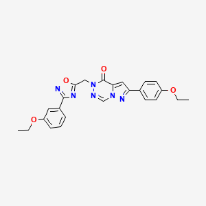 2-(4-Ethoxyphenyl)-5-[[3-(3-ethoxyphenyl)-1,2,4-oxadiazol-5-yl]methyl]pyrazolo[1,5-d][1,2,4]triazin-4-one