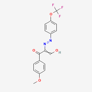 3-(4-Methoxyphenyl)-3-oxo-2-{2-[4-(trifluoromethoxy)phenyl]hydrazono}propanal