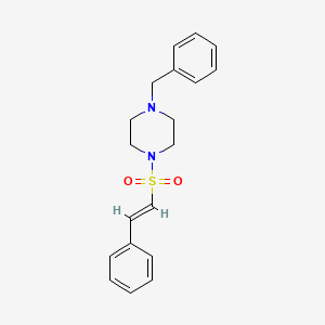 molecular formula C19H22N2O2S B2983076 (E)-1-benzyl-4-(styrylsulfonyl)piperazine CAS No. 1446097-41-1