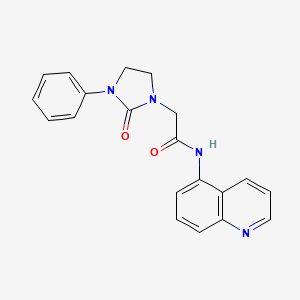 2-(2-oxo-3-phenylimidazolidin-1-yl)-N-(quinolin-5-yl)acetamide