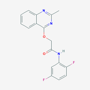 N-(2,5-difluorophenyl)-2-(2-methylquinazolin-4-yl)oxyacetamide