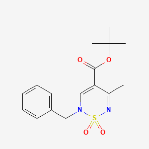 tert-butyl 2-benzyl-5-methyl-2H-1,2,6-thiadiazine-4-carboxylate 1,1-dioxide