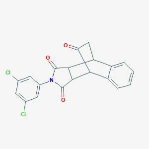molecular formula C20H13Cl2NO3 B298310 2-(3,5-dichlorophenyl)-3a,4,9,9a-tetrahydro-1H-4,9-ethanobenzo[f]isoindole-1,3,10(2H)-trione 