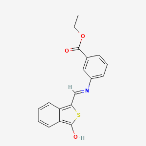 ethyl 3-({[3-oxo-2-benzothiophen-1(3H)-yliden]methyl}amino)benzenecarboxylate