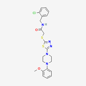 N-(2-chlorobenzyl)-2-((5-(4-(2-methoxyphenyl)piperazin-1-yl)-1,3,4-thiadiazol-2-yl)thio)acetamide