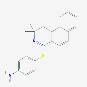 4-[(2,2-Dimethyl-1,2-dihydrobenzo[f]isoquinolin-4-yl)sulfanyl]aniline