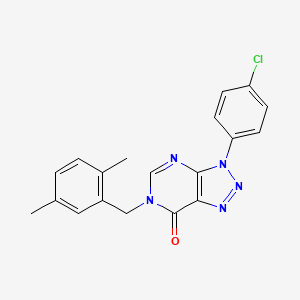 3-(4-Chlorophenyl)-6-[(2,5-dimethylphenyl)methyl]triazolo[4,5-d]pyrimidin-7-one