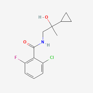 2-chloro-N-(2-cyclopropyl-2-hydroxypropyl)-6-fluorobenzamide