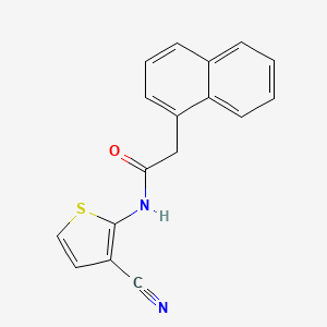N-(3-cyanothiophen-2-yl)-2-(naphthalen-1-yl)acetamide