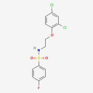 N-[2-(2,4-dichlorophenoxy)ethyl]-4-fluorobenzenesulfonamide