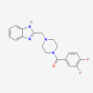 (4-((1H-benzo[d]imidazol-2-yl)methyl)piperazin-1-yl)(3,4-difluorophenyl)methanone