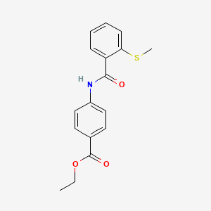 Ethyl 4-(2-(methylthio)benzamido)benzoate