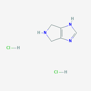 molecular formula C5H9Cl2N3 B2983151 1,4,5,6-Tetrahydropyrrolo[3,4-d]imidazole dihydrochloride CAS No. 1956307-29-1