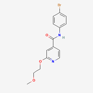 molecular formula C15H15BrN2O3 B2983154 N-(4-bromophenyl)-2-(2-methoxyethoxy)isonicotinamide CAS No. 2034316-63-5
