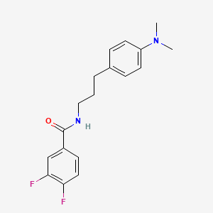 molecular formula C18H20F2N2O B2983168 N-(3-(4-(dimethylamino)phenyl)propyl)-3,4-difluorobenzamide CAS No. 953151-58-1