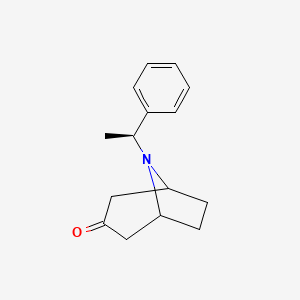molecular formula C15H19NO B2983169 8-[(1S)-1-phenylethyl]-8-azabicyclo[3.2.1]octan-3-one CAS No. 36391-94-3