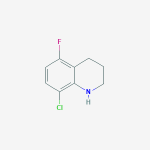 molecular formula C9H9ClFN B2983178 8-Chloro-5-fluoro-1,2,3,4-tetrahydroquinoline CAS No. 1696022-07-7