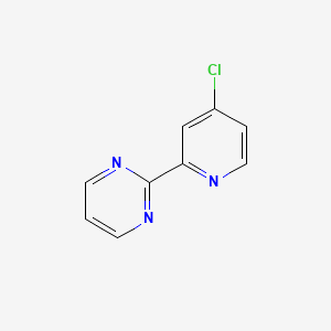 molecular formula C9H6ClN3 B2983187 2-(4-Chloropyridin-2-yl)pyrimidine CAS No. 2157370-48-2
