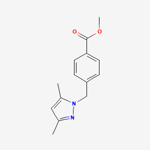 methyl 4-[(3,5-dimethyl-1H-pyrazol-1-yl)methyl]benzenecarboxylate
