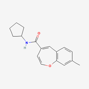 N-cyclopentyl-8-methyl-1-benzoxepine-4-carboxamide