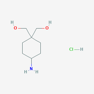 [4-Amino-1-(hydroxymethyl)cyclohexyl]methanol;hydrochloride
