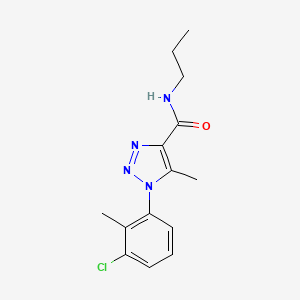 1-(3-chloro-2-methylphenyl)-5-methyl-N-propyl-1H-1,2,3-triazole-4-carboxamide