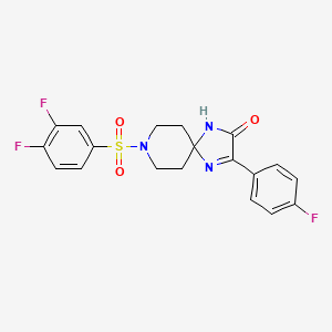 8-((3,4-Difluorophenyl)sulfonyl)-3-(4-fluorophenyl)-1,4,8-triazaspiro[4.5]dec-3-en-2-one