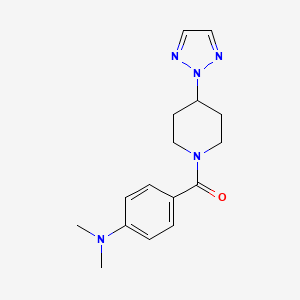 (4-(2H-1,2,3-triazol-2-yl)piperidin-1-yl)(4-(dimethylamino)phenyl)methanone