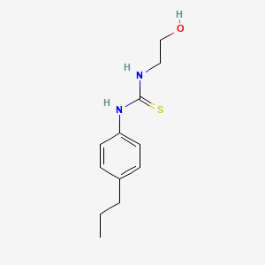 molecular formula C12H18N2OS B2983275 1-(2-Hydroxyethyl)-3-(4-propylphenyl)thiourea CAS No. 883025-21-6