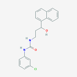 1-(3-Chlorophenyl)-3-(3-hydroxy-3-(naphthalen-1-yl)propyl)urea