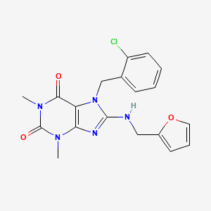 7-(2-chlorobenzyl)-8-[(2-furylmethyl)amino]-1,3-dimethyl-3,7-dihydro-1H-purine-2,6-dione