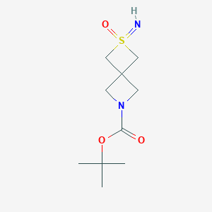 molecular formula C10H18N2O3S B2983282 Tert-butyl 2-imino-2-oxo-2lambda6-thia-6-azaspiro[3.3]heptane-6-carboxylate CAS No. 2225816-09-9