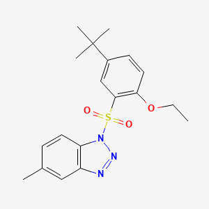 1-(5-Tert-butyl-2-ethoxyphenyl)sulfonyl-5-methylbenzotriazole
