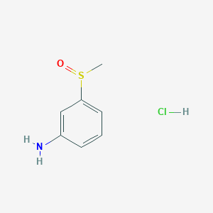molecular formula C7H10ClNOS B2983316 3-甲磺酰亚胺苯胺盐酸盐 CAS No. 861609-75-8