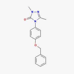 4-[4-(benzyloxy)phenyl]-2,5-dimethyl-2,4-dihydro-3H-1,2,4-triazol-3-one